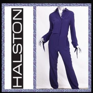 Vintage Halston jumpsuit 💜🖤💙